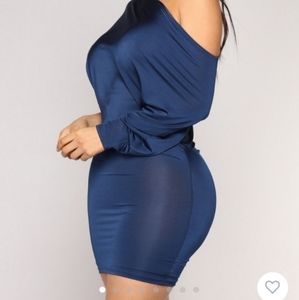 Off The Shoulder Mini Slip Dress